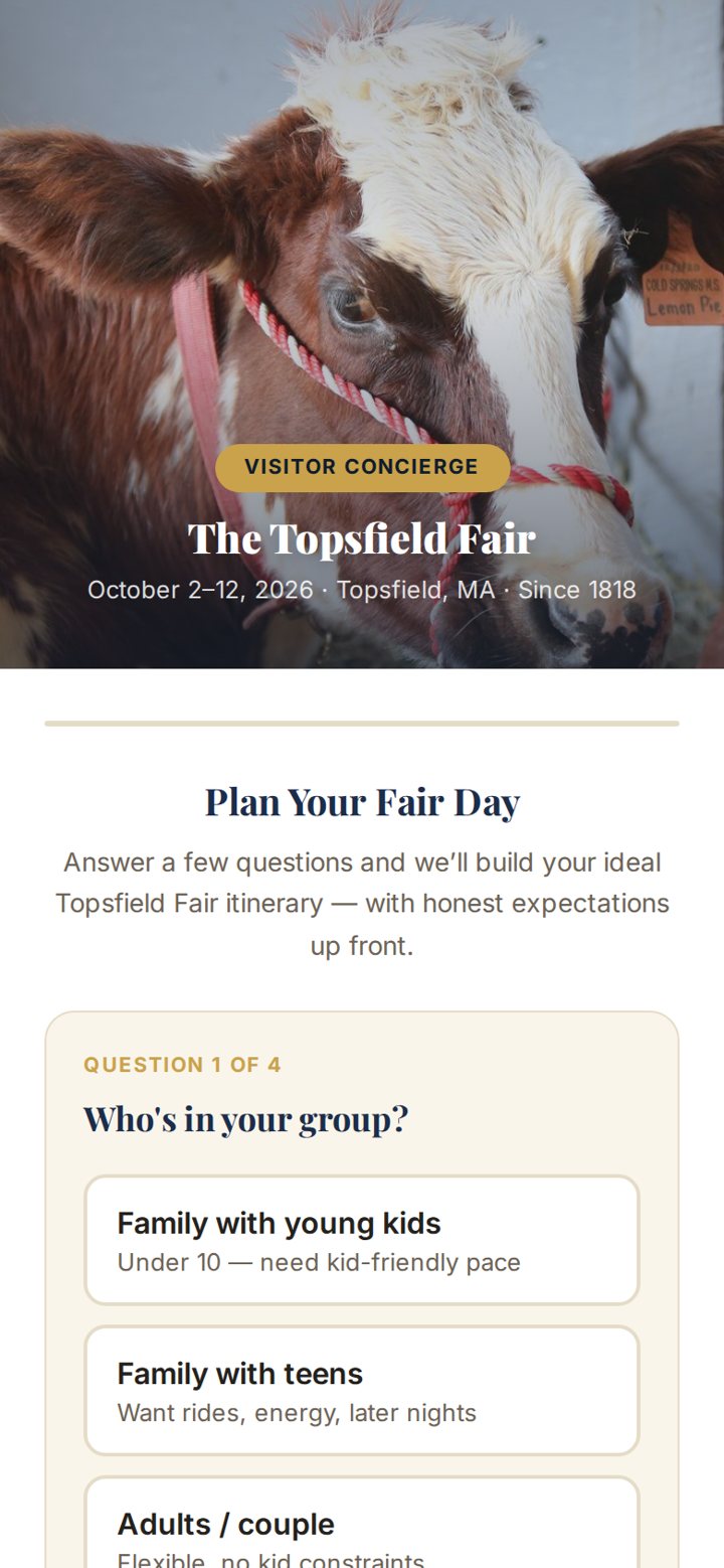Topsfield Fair sample demo screen